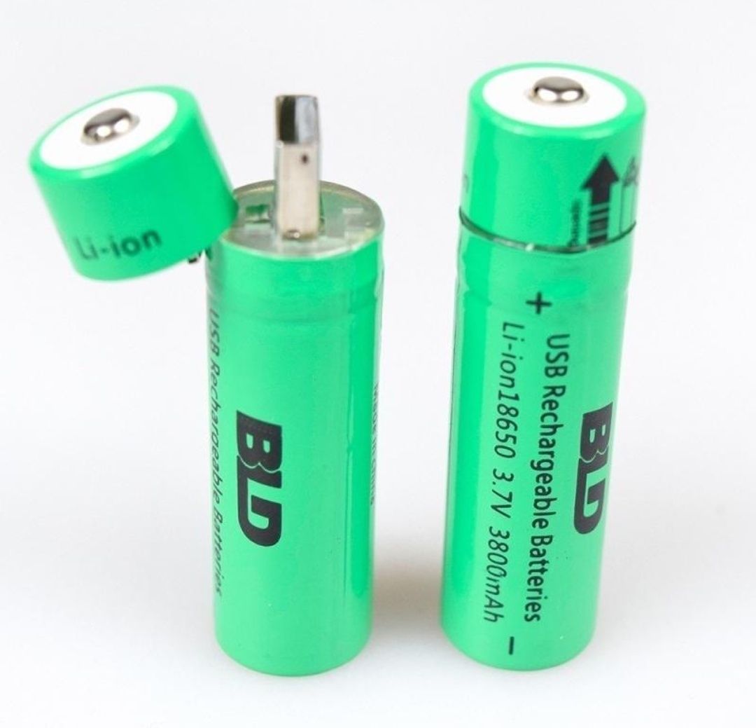 Аккумулятор Батарейка BATTERY USB18650 c USB зарядкой