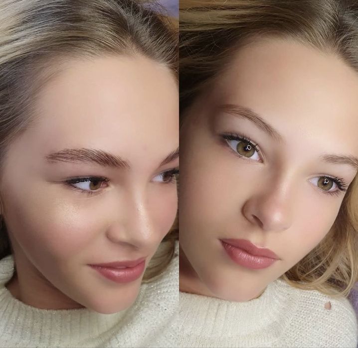 Наращивание ресниц, коррекция и окрашивание бровей, ламинирование ресн