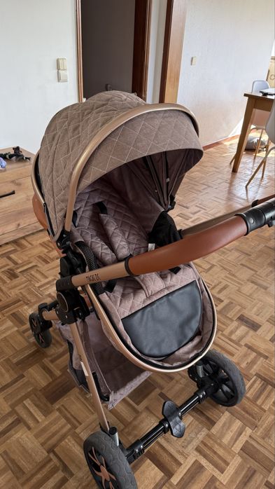 Carrinho de bebê 3 em 1 dobrável