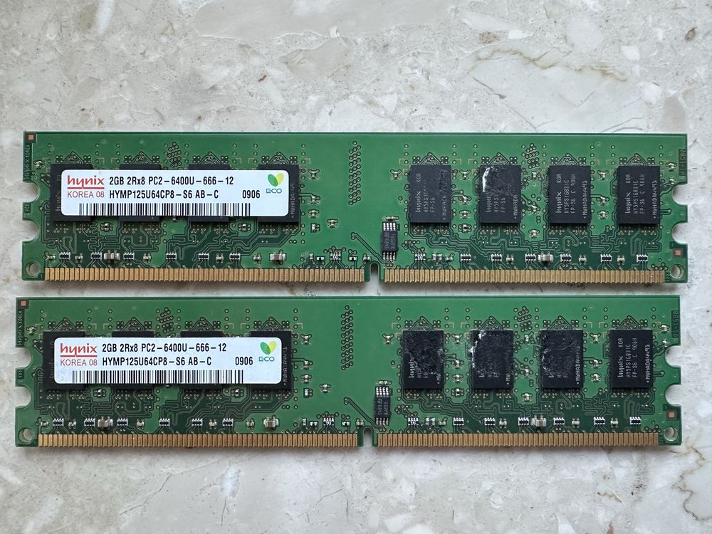 Pamięć RAM Kingston DDR2 2x 1Gb kvr800d2n6