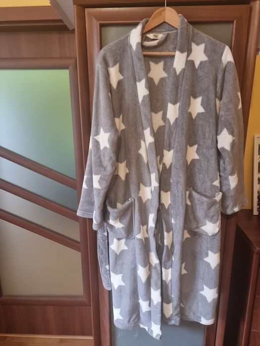 Szlafrok ciepły w gwiazdy