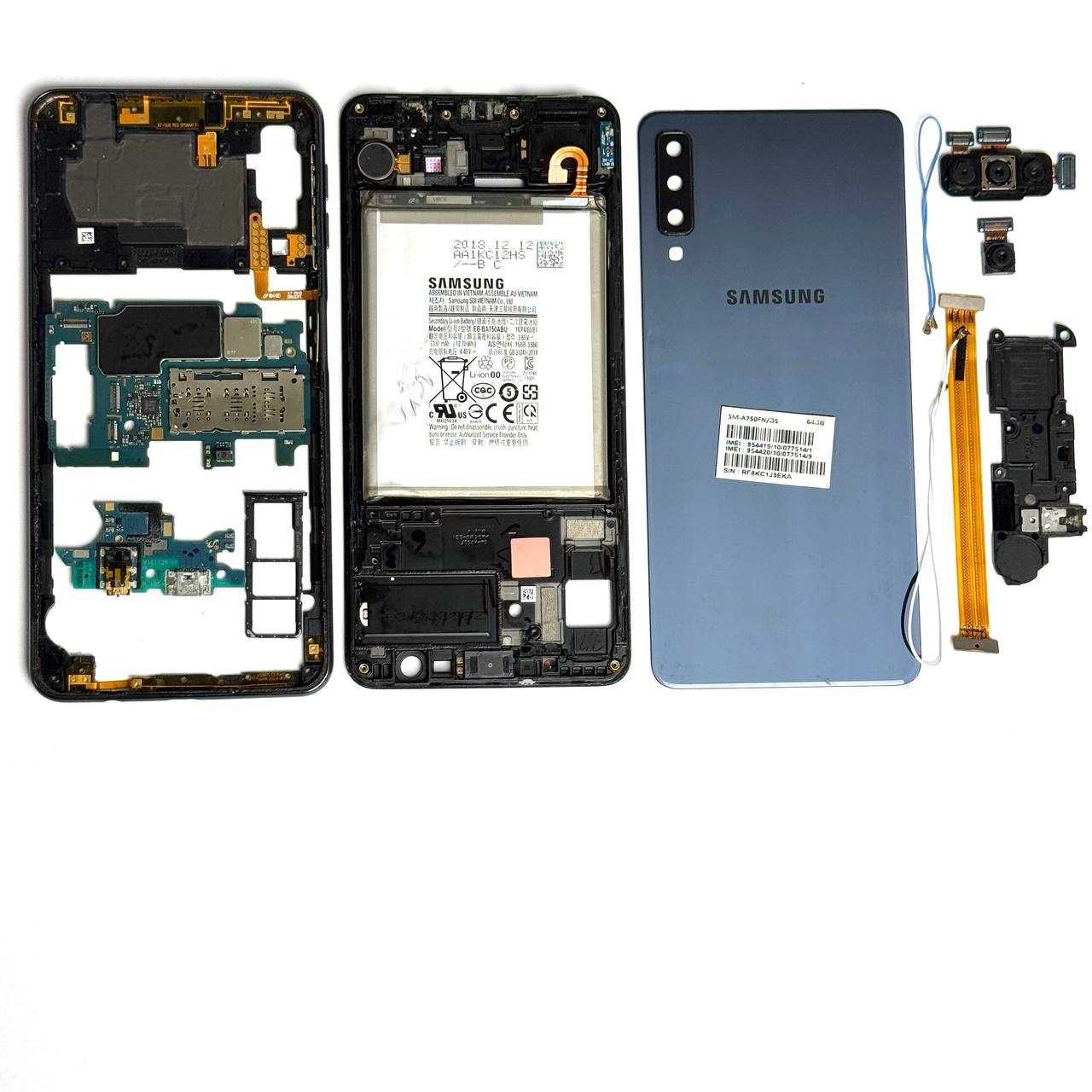 Разборка телефона Samsung A7 2018 (A750) шрот, запчасти, нижня плата