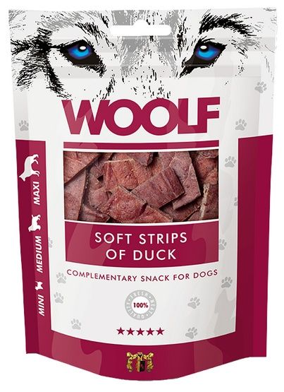 Przysmak dla psa i kota bez sztucznych dodatków Woolf 90% Kaczka 100g