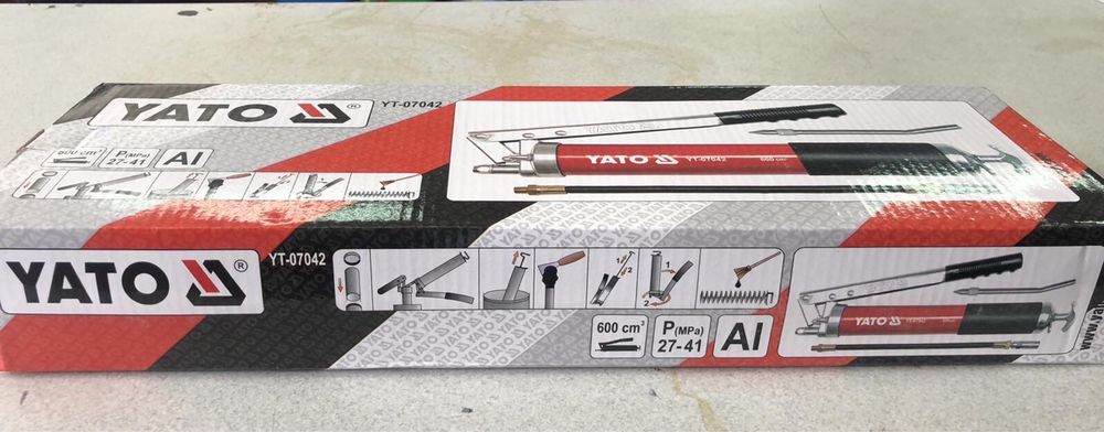 Шприц для смазки двоплунжерний yato yt-07042