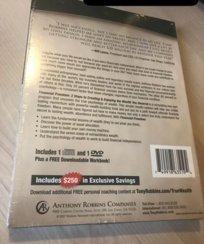 Anthony Robbins Personal Coaching collection Financial Freedom