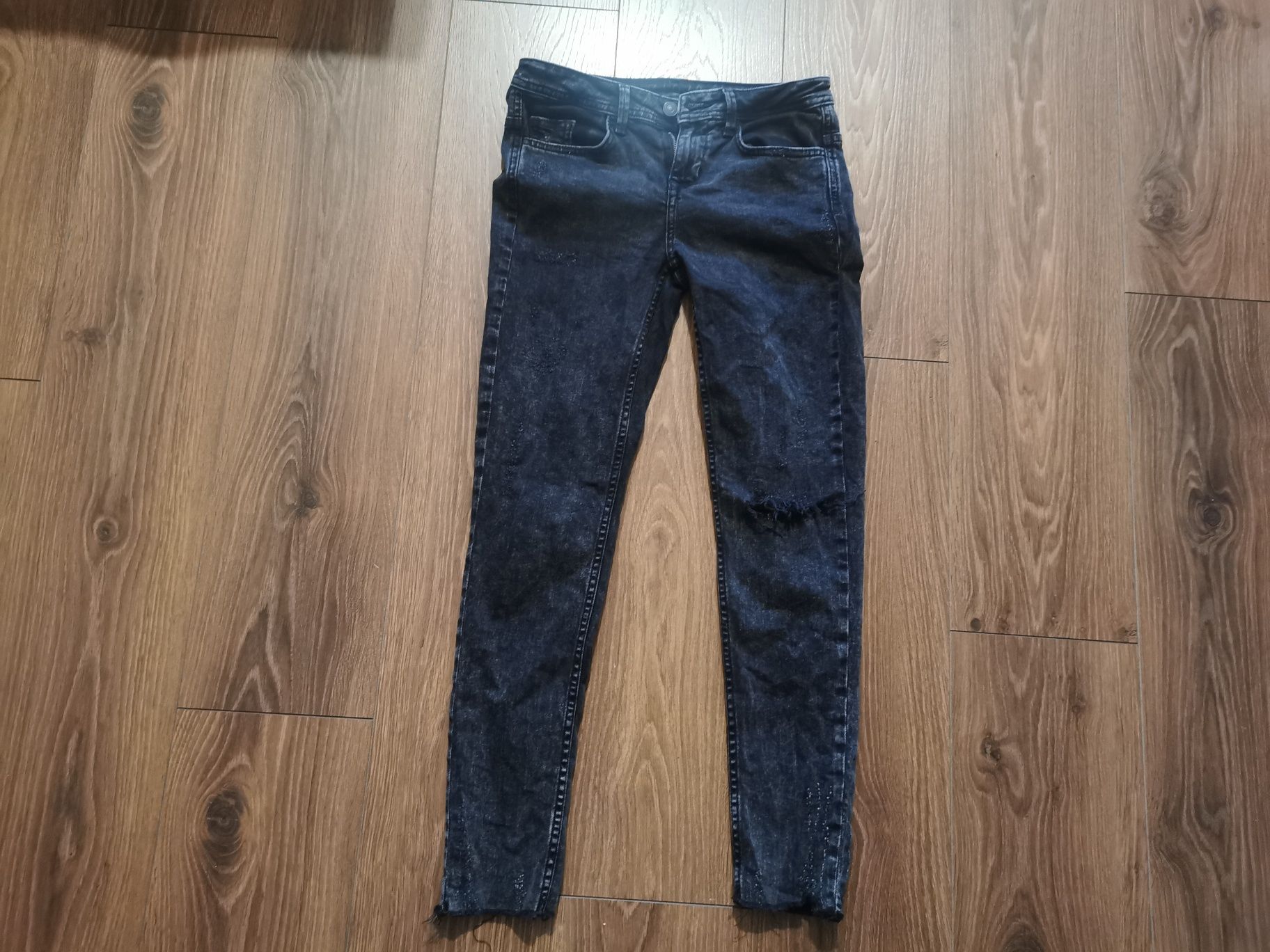 Spodnie jeansy rurki Zara 36 S