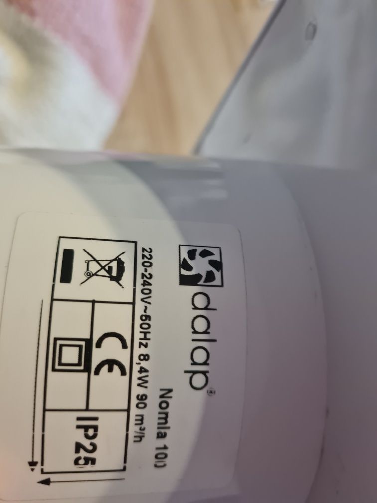 DALAP, cichy wentylator do łazienki, toalety