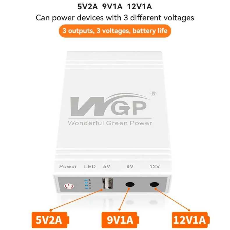 ИБП для роутера WGP Mini DC UPS 10400mAh 38Wh для камери/ терміналу
