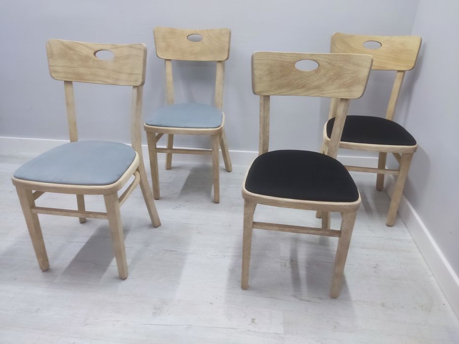 Krzesła bukowe do restauracji bardzo wygodne 12 szt od ręki.