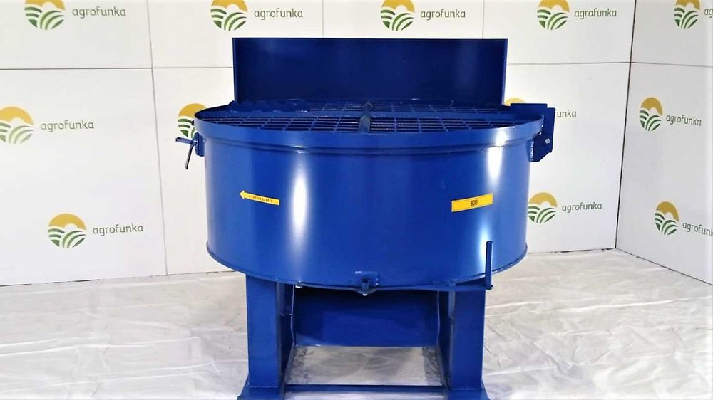 mieszalnik betoniarka 800L hydrauliczna okrągła