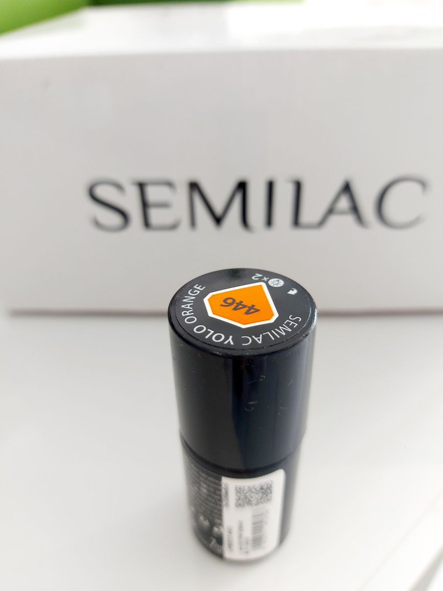 Semilac 446  hybrydowy gel UV yolo orange pomarańczowy