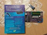 Zestaw uruchomieniowy AVR ATNEL AMEGA32, Ksiazka i programator