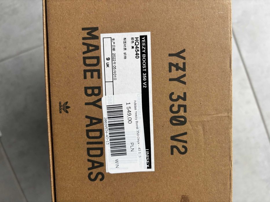 Adidas Yeezy Boost 350 V2 Onyx