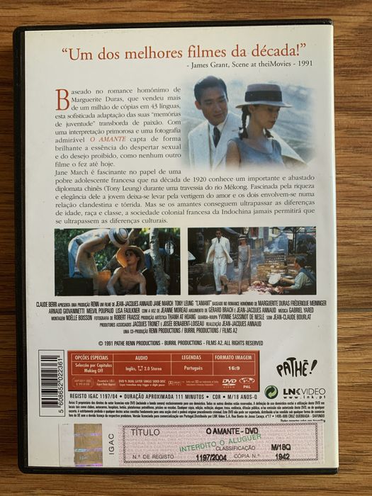 O Amante - Jean-Jacques Annaud - dvd