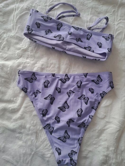 Strój kąpielowy w motyle cropp