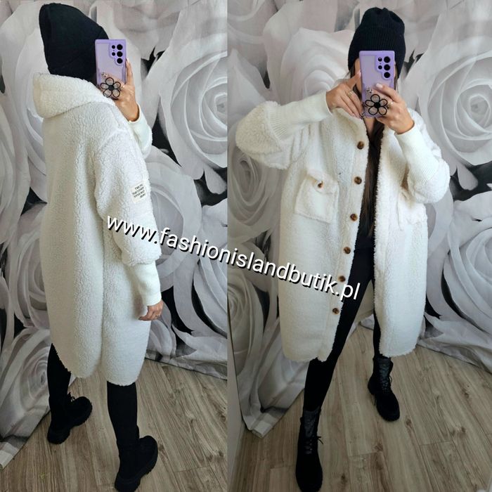 Płaszcz baranek Teddy miś