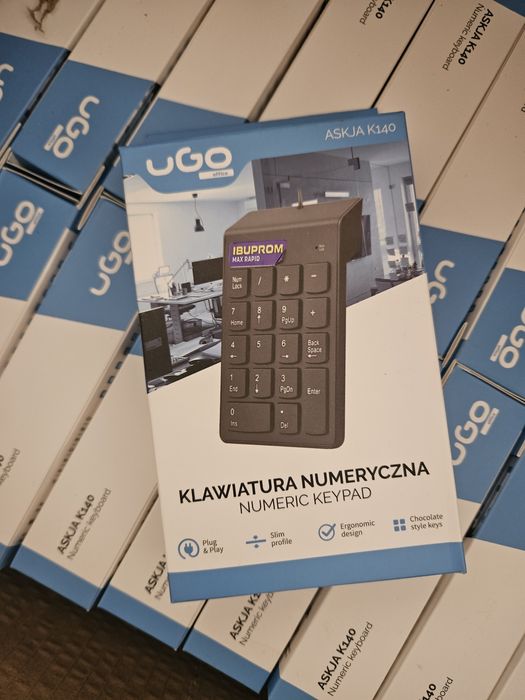70 sztuk Ugo office keyboard number klawiatura numeryczna USB