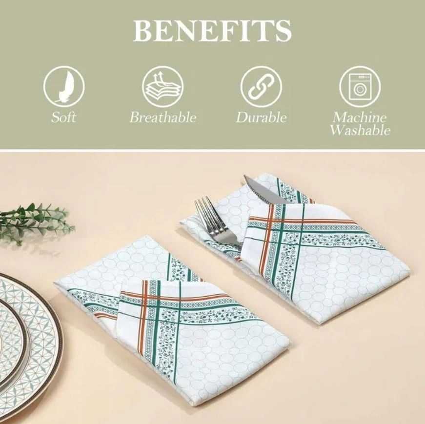 SERWETKI 4szt 45x45cm obiadowe BAWEŁNA Arquiel Cloth NOWE s056