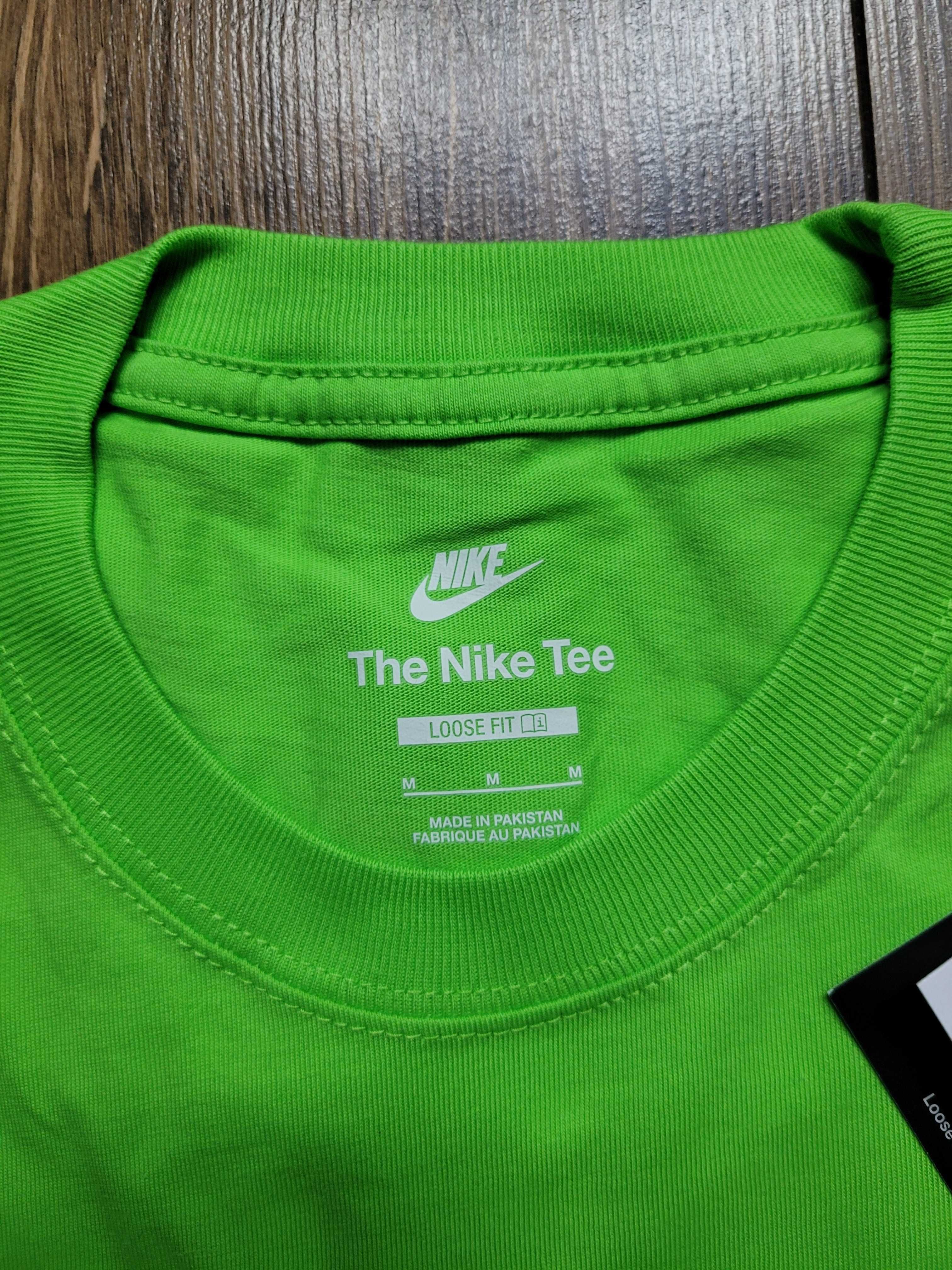 koszulka t-shirt Nike Air M relaxed 100% bawełna zielona NOWA