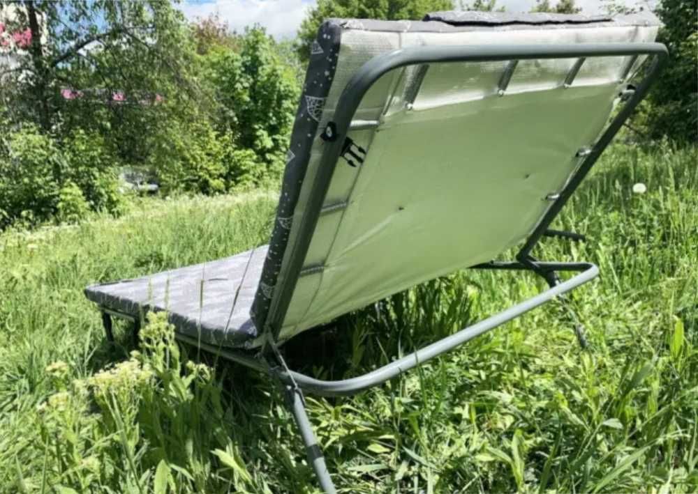 розкладачка марія м 60 з регулюванням підголівник подушка раскладушка