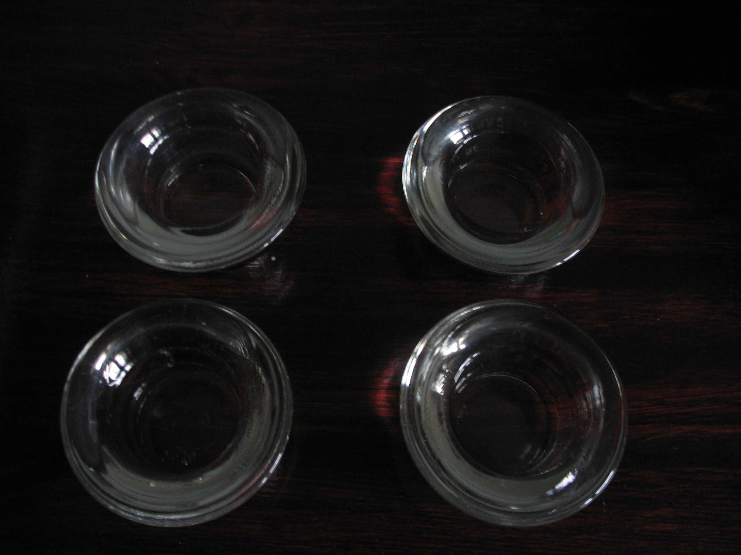 4 x Szklany świecznik do podgrzewaczy  -  tealighty