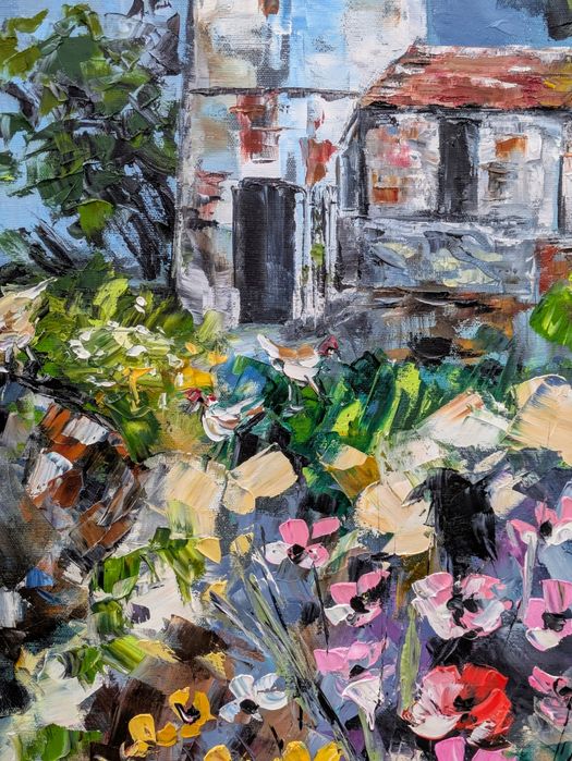 Quadro pintado á óleo sobre tela, 116x81 cm