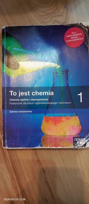 Podręcznik "To jest chemia 1, zakres rozszerzony"