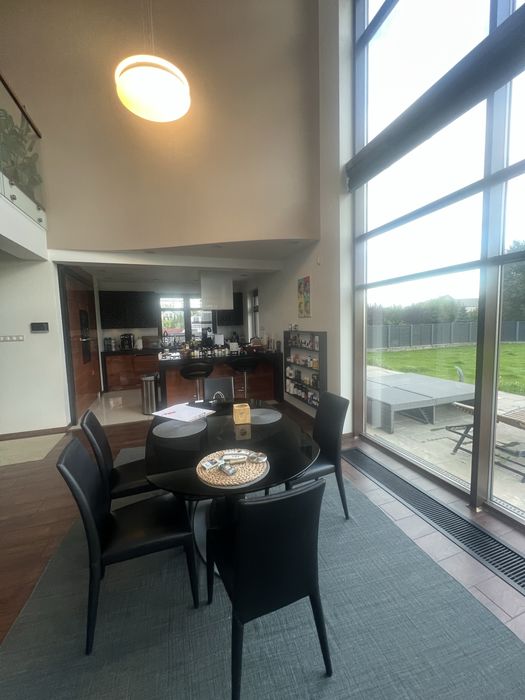 Stół rozkładany ORBITAL czarne szklo