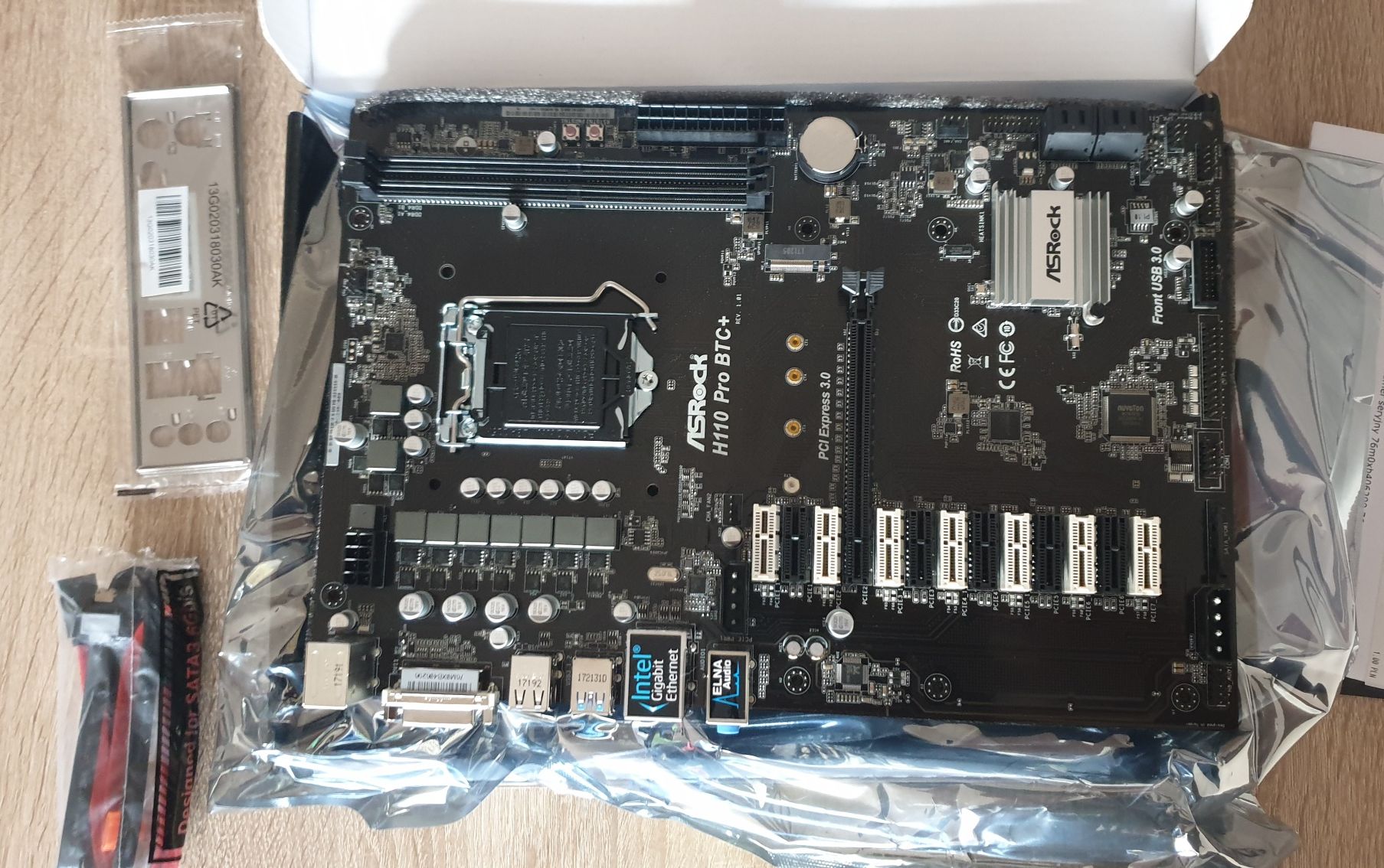 Płyta Główna ASRock H110 Pro BTC+ ; 13xGPU Nowa