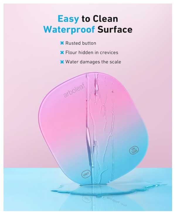 Cyfrowa waga kuchenna do 10kg, wyświetlacz LED, aplikacja Bluetooth