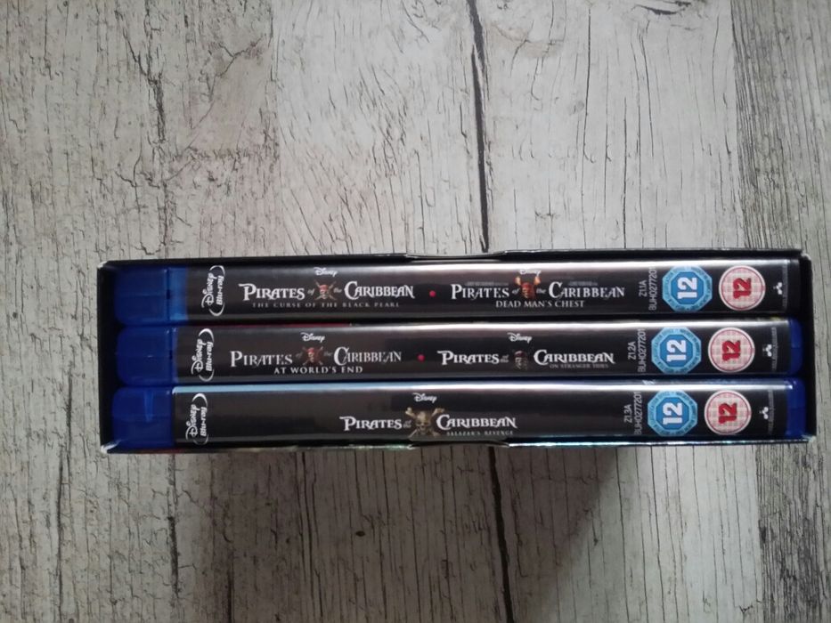 Piraci z Karaibów. Pirates of the CARIBBEAN 1-5 BLU-RAY Bluray nowe