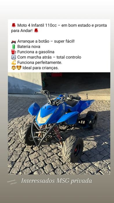 Moto 4 110cc criança