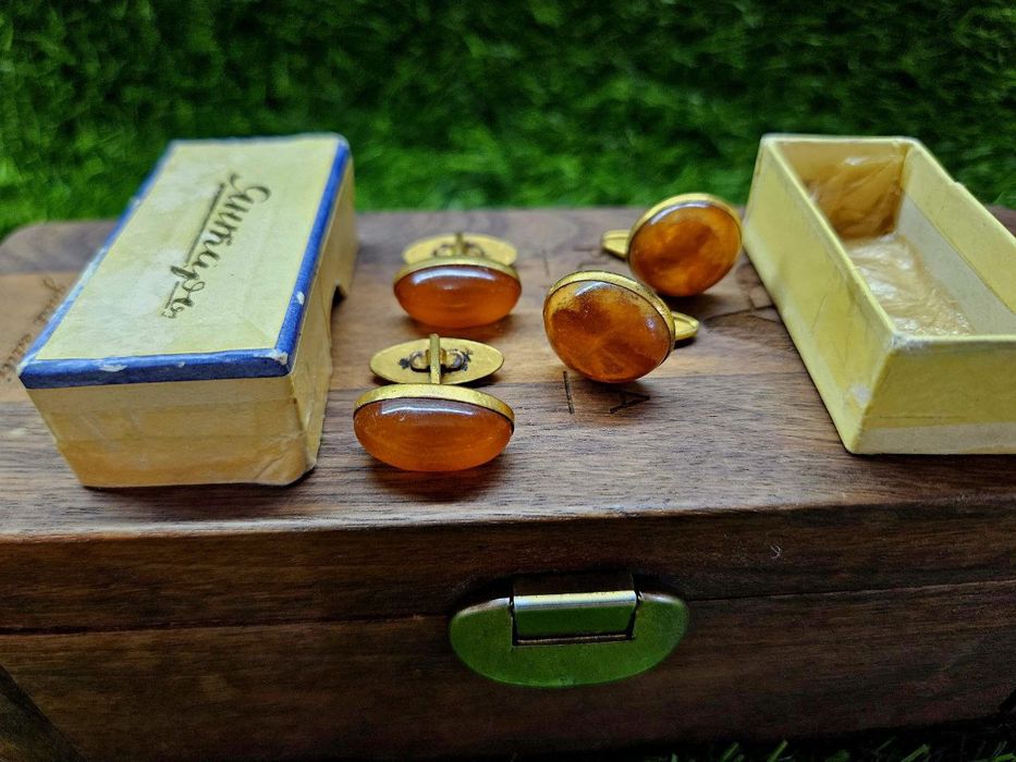 Запонки янтарные СССР