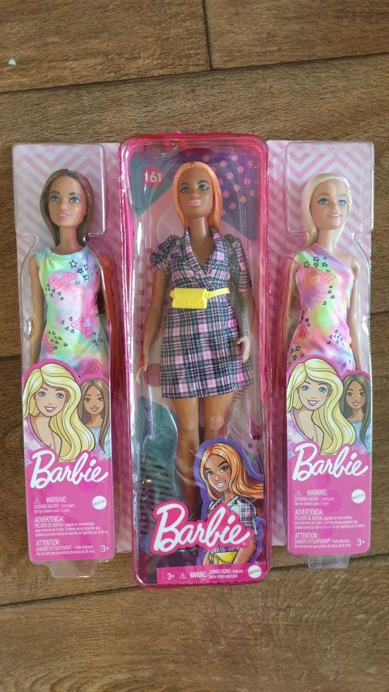 Nowy zestaw lalek Barbie 3 szt.