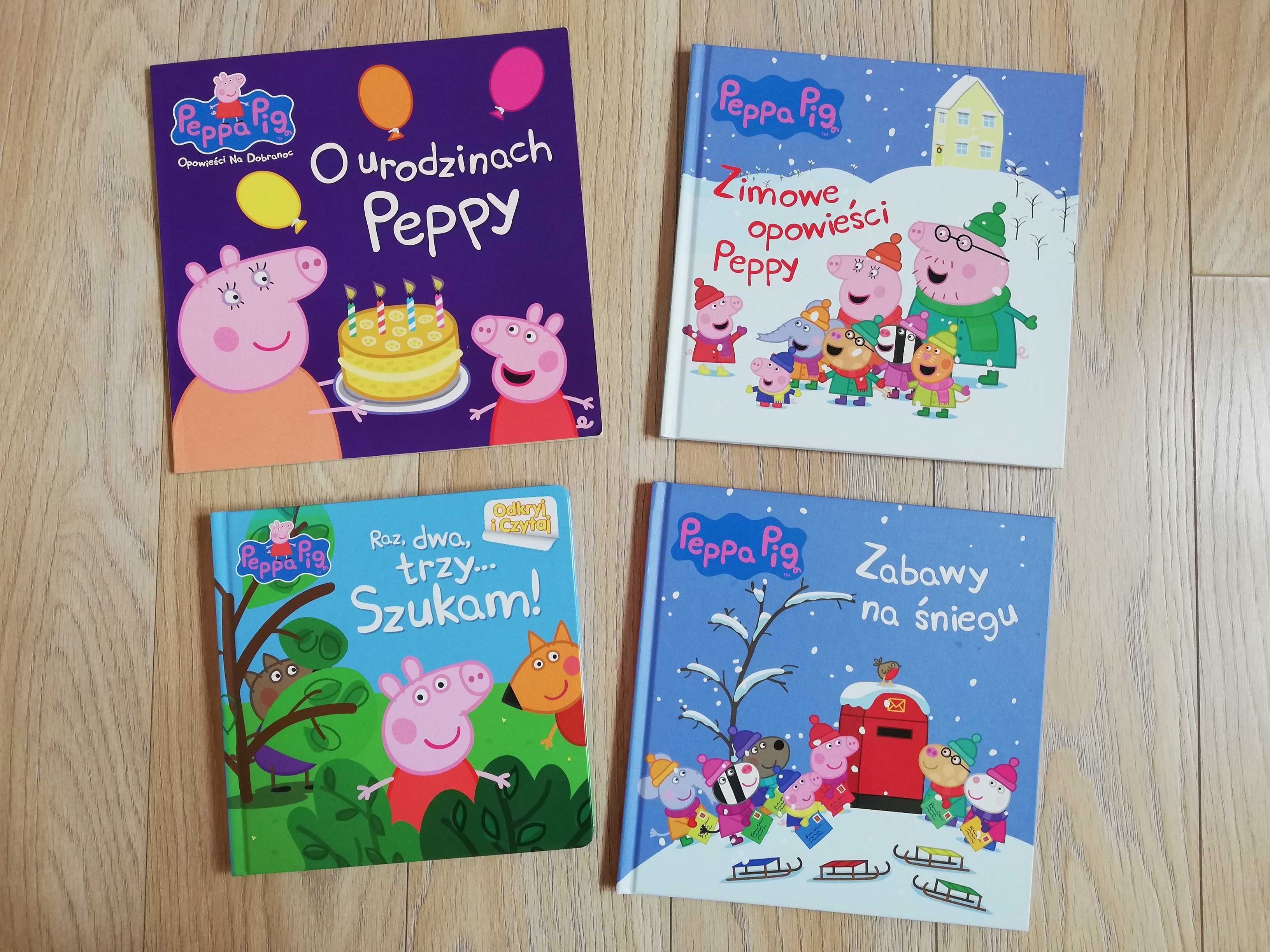 Świnka Peppa Pig gra planszowa Party Time zestaw książeczki książki