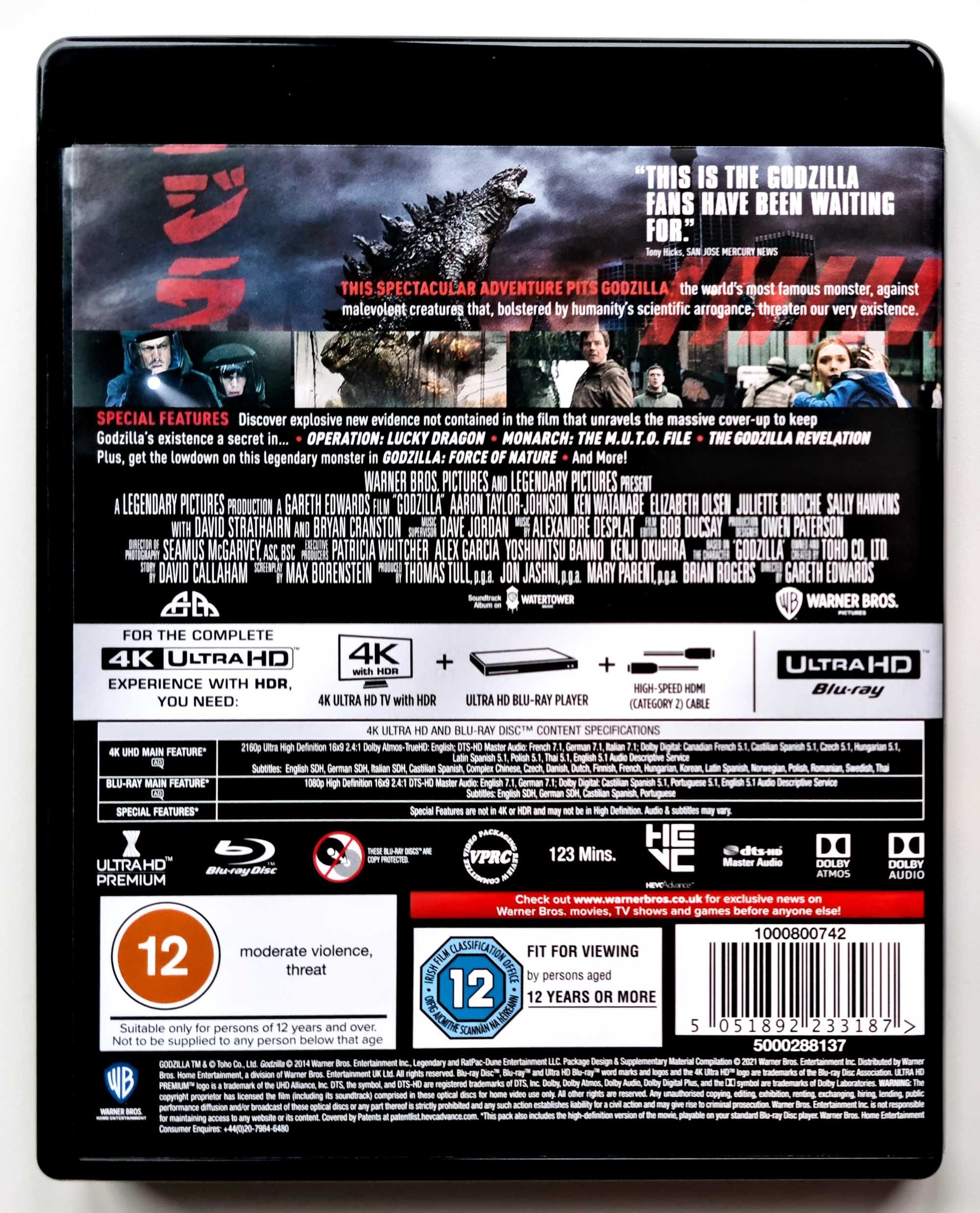 Godzilla, Kong Wyspa Czaszki, Godzilla vs Kong 4K UHD Blu-Ray PL