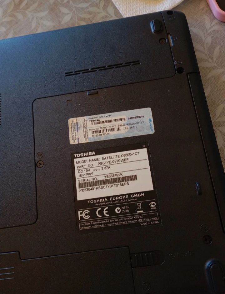 Portátil Toshiba