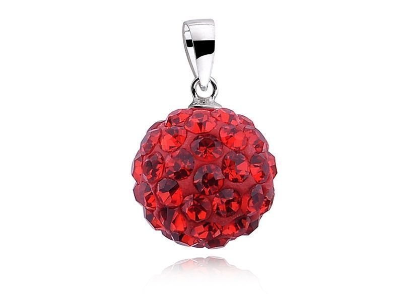 Wisiorek Czerwona Kulka Kuleczka Swarovski 12Mm Crh0004C12