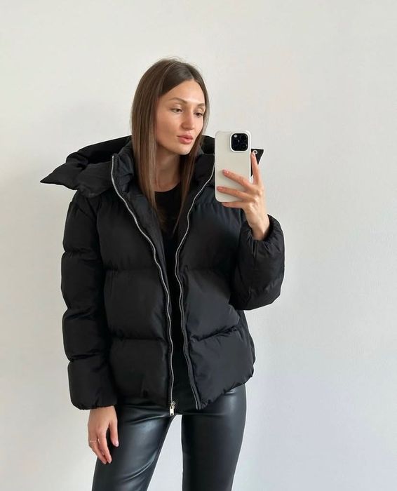 Зимовий теплий пуховик