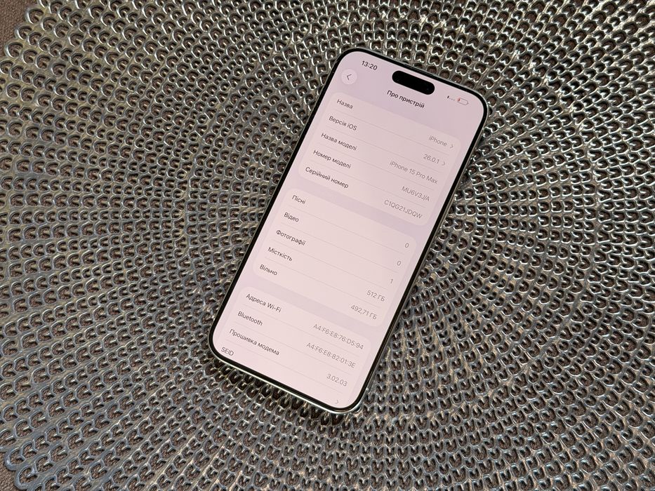 Apple Iphone 15 Pro Max 512GB White Neverlock батарея 89%