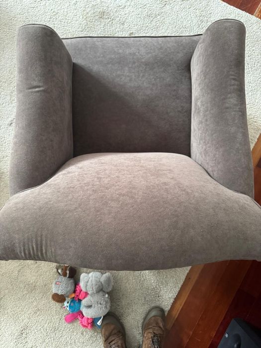 Cadeirão cinza rustico