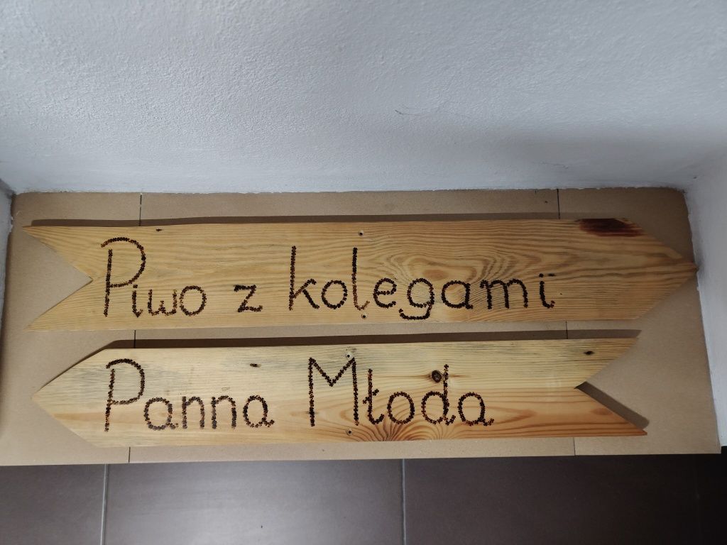 Drogowskaz Weselny- Handmade/ Dekoracja Weselna/Dekoracje Ślubne