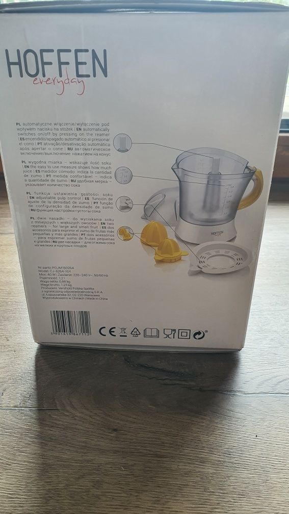Elektryczna wyciskarka do cytrusów
