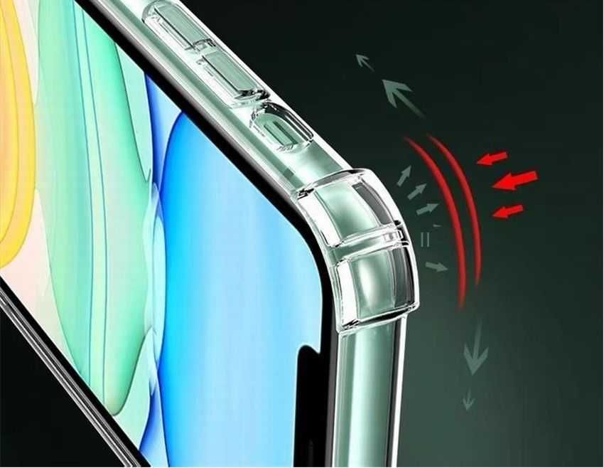 Etui Case Nowe na Smartfon iPhone Serii 11,12,13 Przeźroczysty
