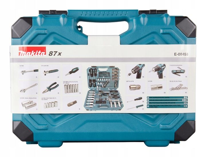 Zestaw Narzędzi Ręcznych Makita 87 Elementów