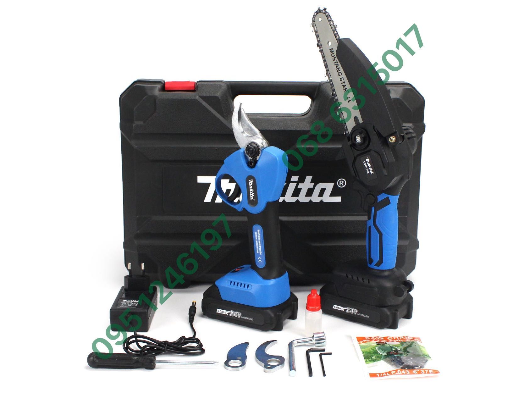 Набор аккумуляторный 2в1 Makita секатор DUP270 + пила DUC150Z 24V 5Ah