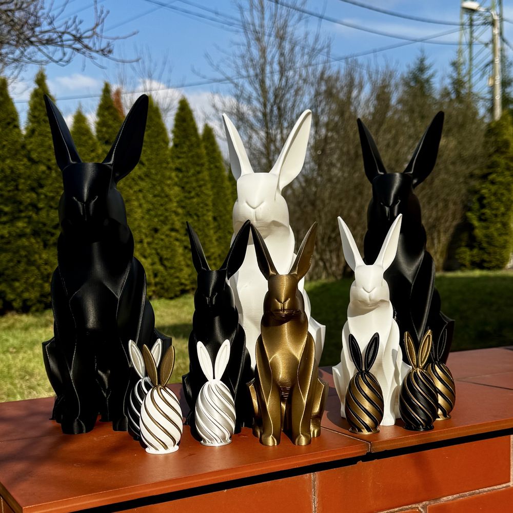 Zajączek wielkanocny, pisanka wielkanocna - druk 3d, ozdoby świąteczne