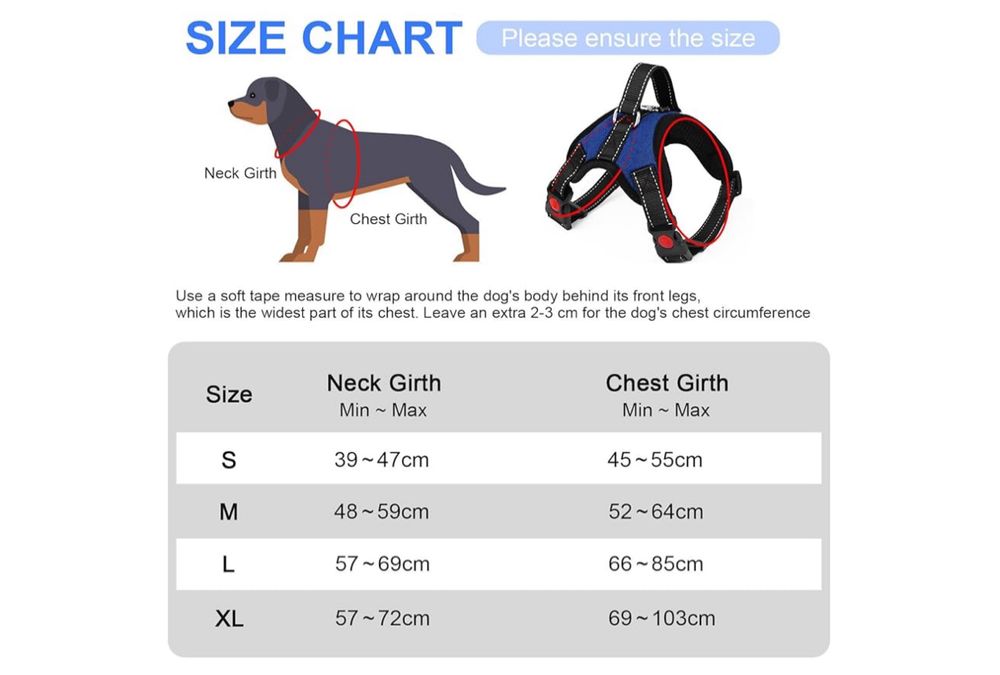 Szelki Dla Psa Z Uchwytem Regulowane Uprząż Dla Psa XL