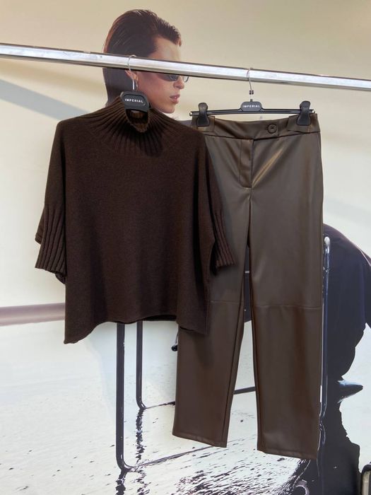 Штани з екошкіри