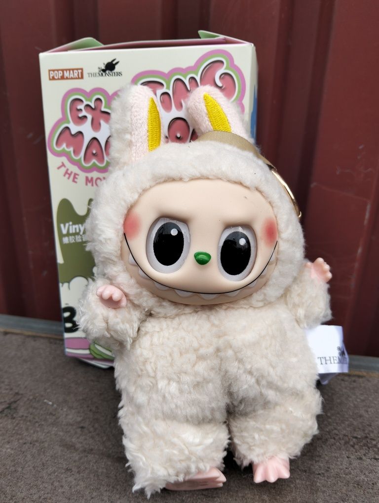 Labubu lafufu seria Exciting macaron kolor Soymilk
